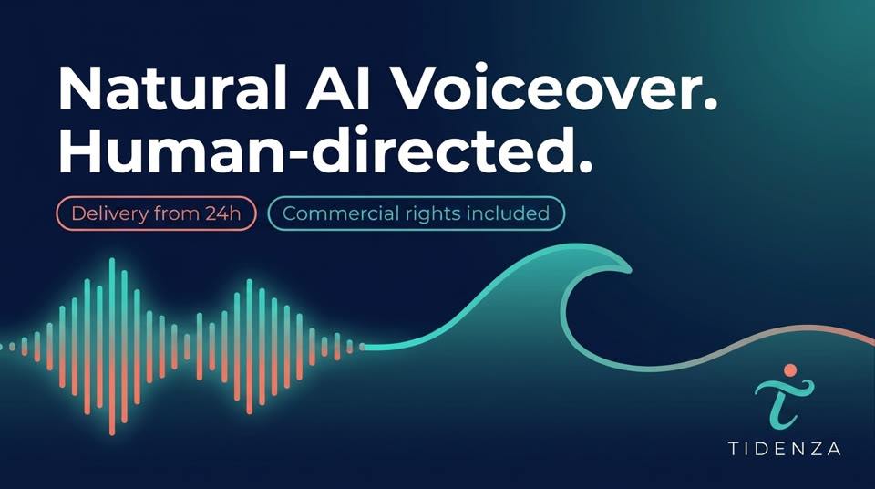 AI voiceover production, human-directed